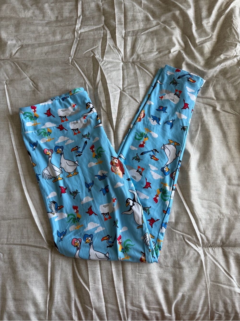 Walt Disney Blue Bird Characters Comfy Leggings (M)